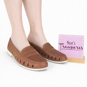 Floafers Women's POSH DRIVER Driftwood Brown Beach Water Slip On Loafers Size 8